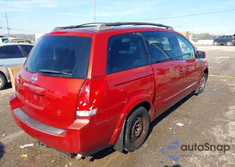 2006 Nissan Quest 3.5 z USA, uszkodzony, nr VIN 5N1BV28U56N126598
